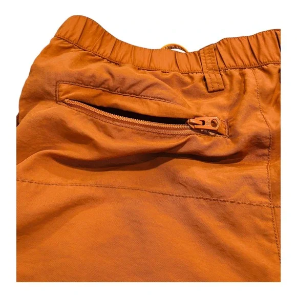 HUMAN MADE Polar Bear Graphic Shorts Orange Drawstring Button Fly Men's L
